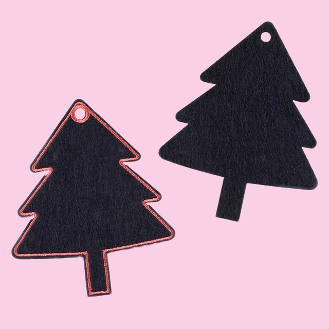 DIY Cute Cartoon Name Tag / Bag Charm - Black Tree 