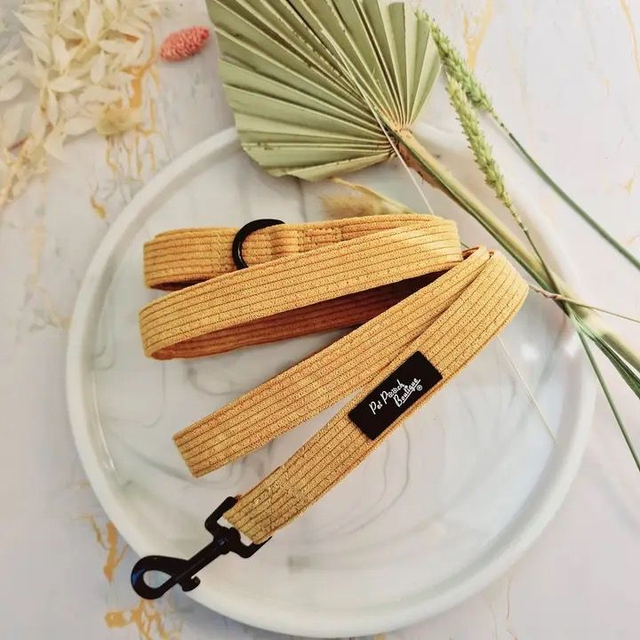 Pet Pooch Boutique - Mustard Yellow Lead