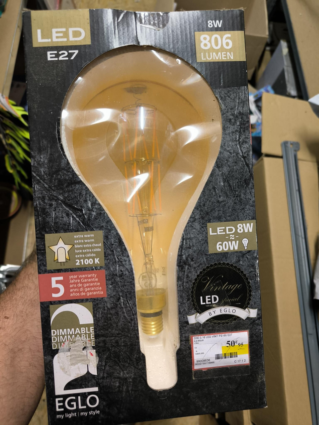 MEGA AMPOULE LED DECO E27 VINTAGE