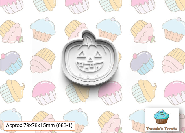 Halloween theme Fondant/cookie stamps with cutters