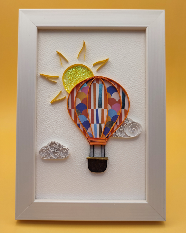 Montgolfière orange
