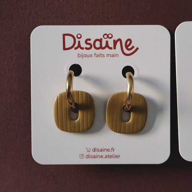 Boucles d'oreilles Toffee