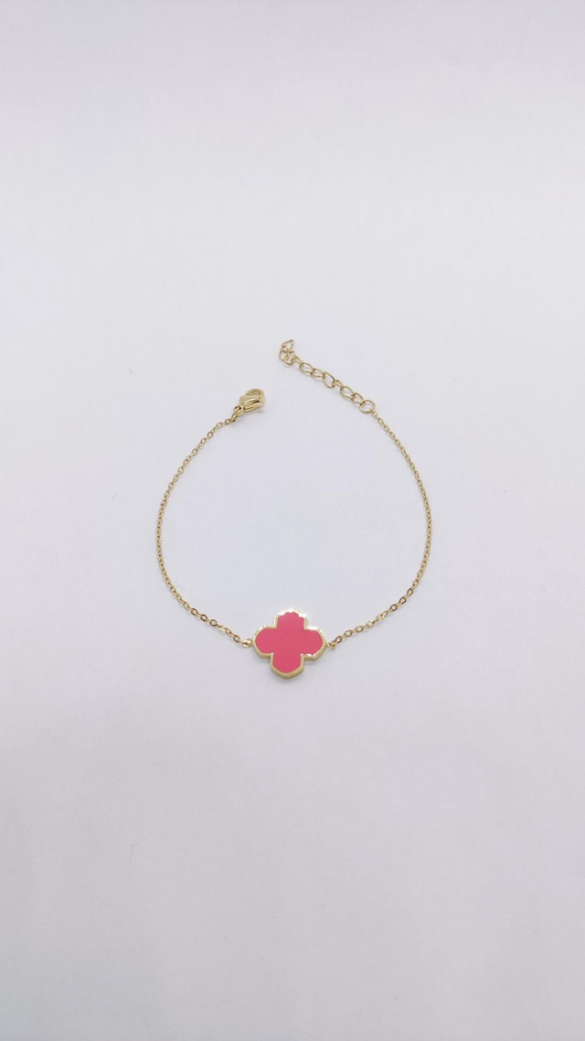 Bracelet Trèfle Rose