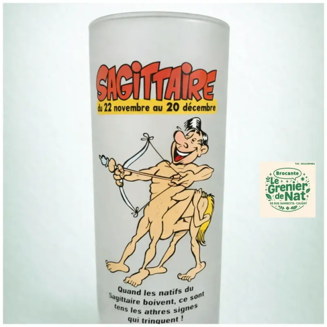 Verre humouristique sagittaire