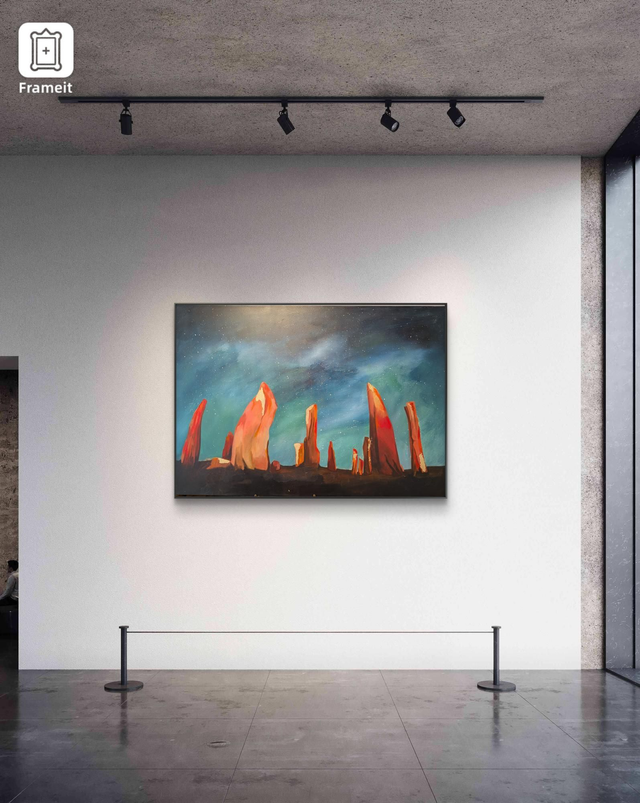 'Calanais under starry sky'