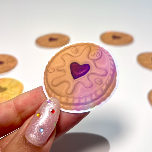 Jammy Dodger Holographic Sticker