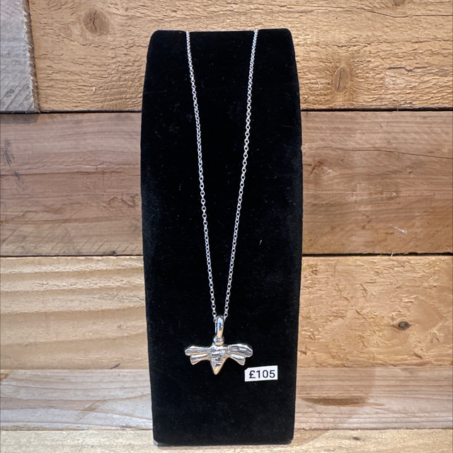Silver Bee Necklace 