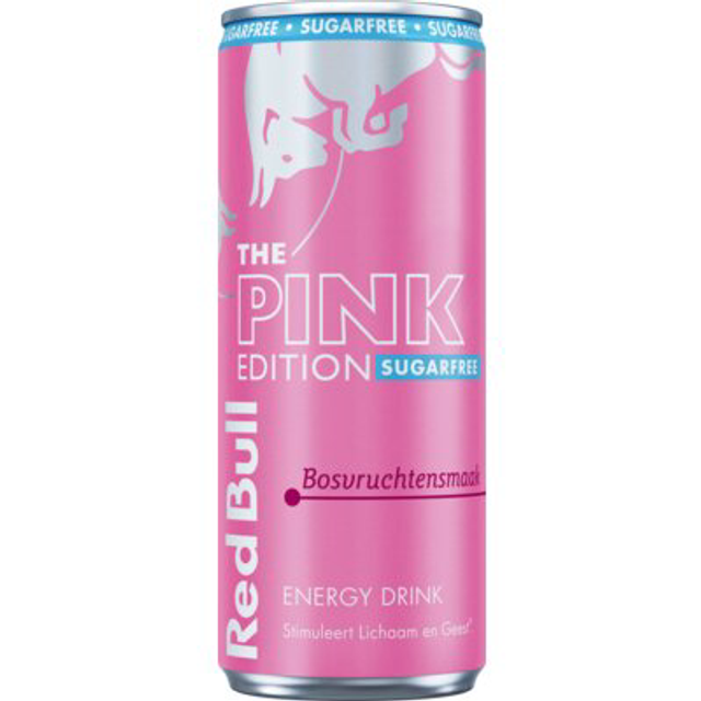 Red Bull Pink edition sugarfree bosvruchtensmaak 250ml
