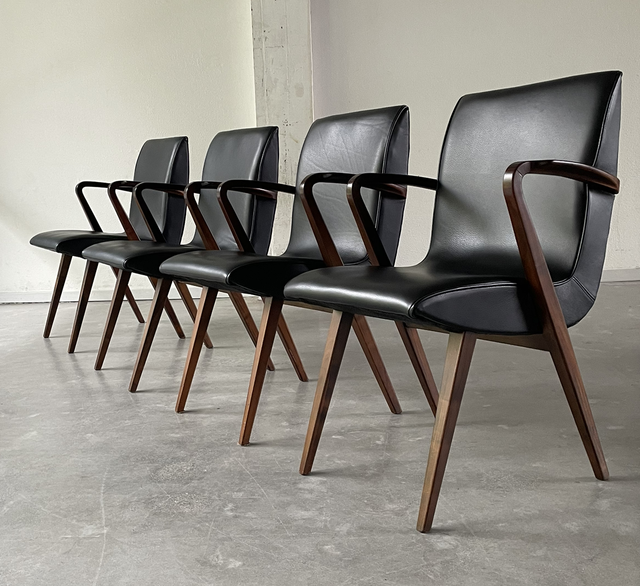 4 Poly-Z dining chais by A. A Patijn Zijlstra Joure