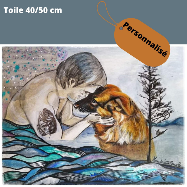 Tableau personnalisé duo complice 40/50