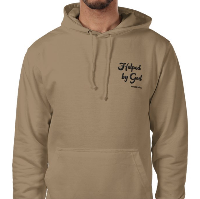 Helped by God Hoodie — Nude
