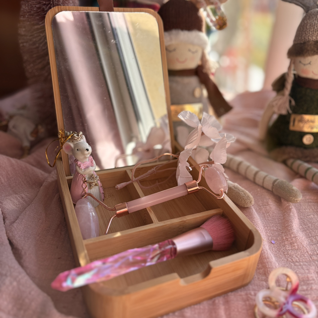 Boîte miroir maquillage 