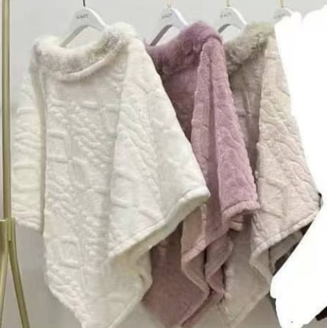 Mantella in ciniglia taglia unica