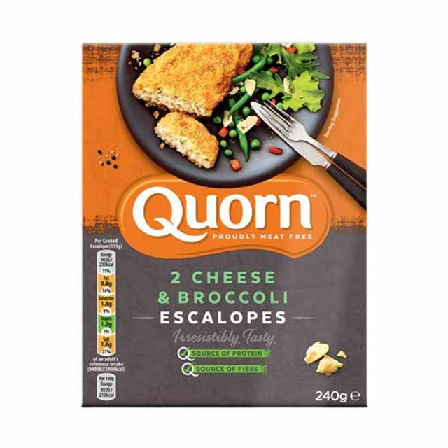 Quorn cheese and broccoli escalopes