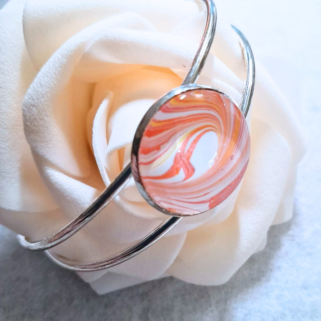 CORAIL - Bracelet jonc - Métal argenté