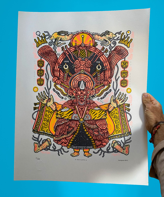 SOL Y LLUVIA - screen print