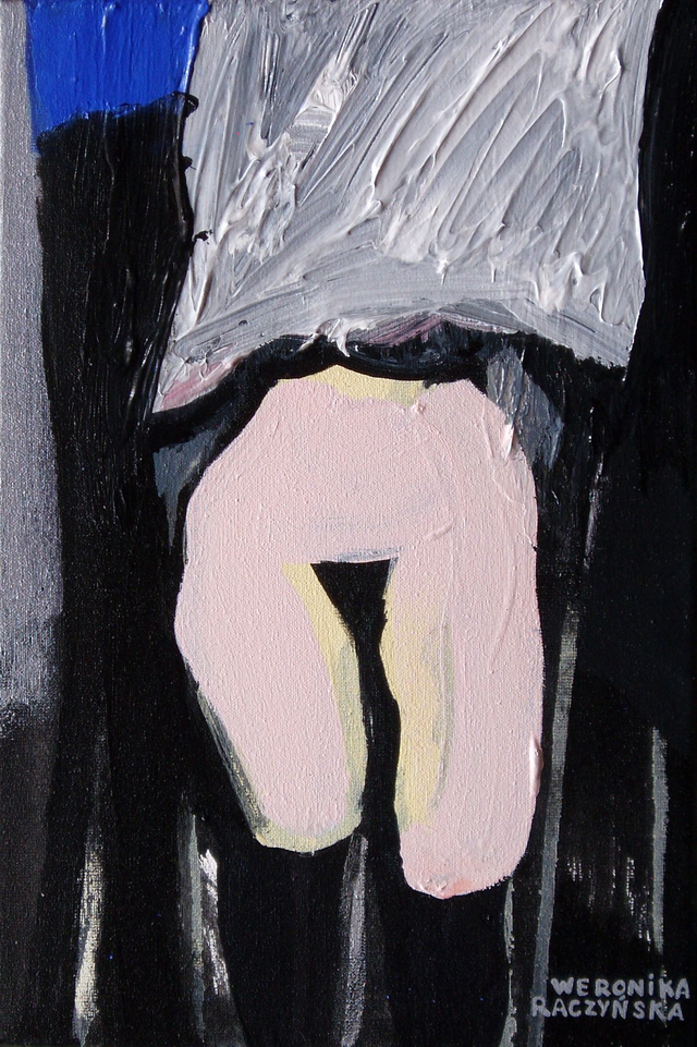 Tryptyk cz. I, II, III, 3x30x20 akryl płótno