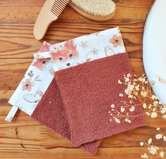 Gant de toilette Moka Terracotta