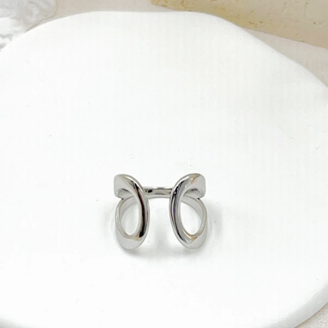 Bague anneaux argent 