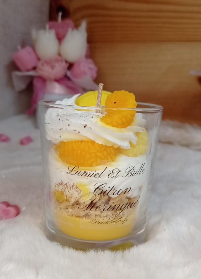 Bougie citron meringué XL