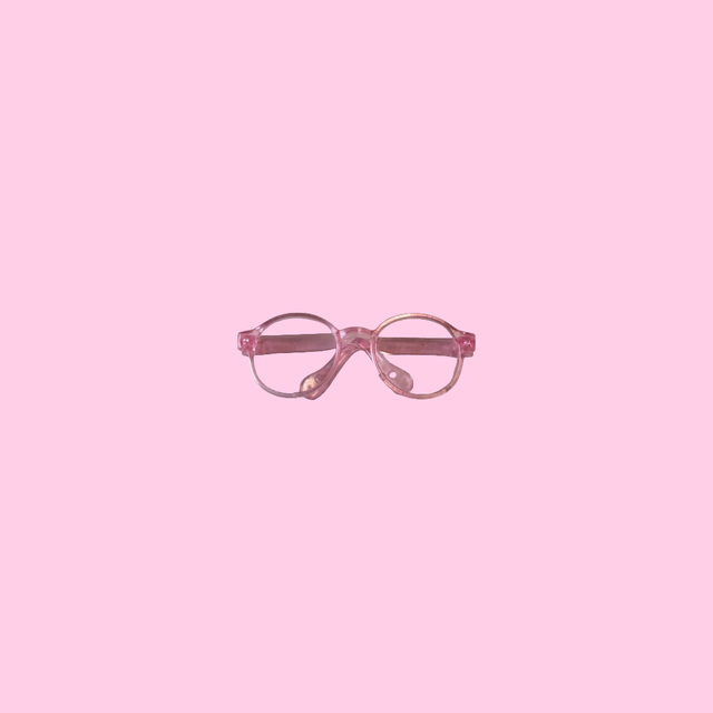 17cm Doll Glasses (Pink)