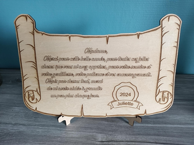 Parchemin Merci Maîtresse 