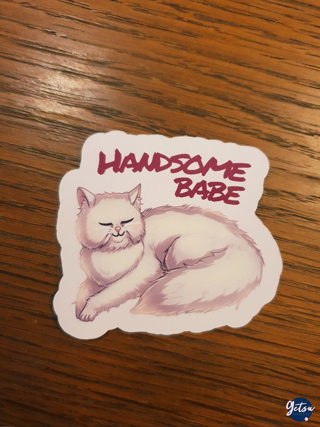 Sticker handsome babe