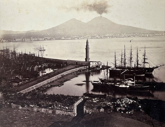 L'éruption du Vésuve, Naples, c.1880
