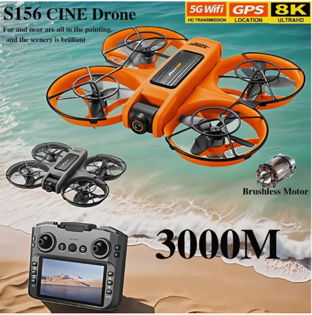 Drone GPS S156 8K, photographie aérienne HD, double caméra, quadrirotor