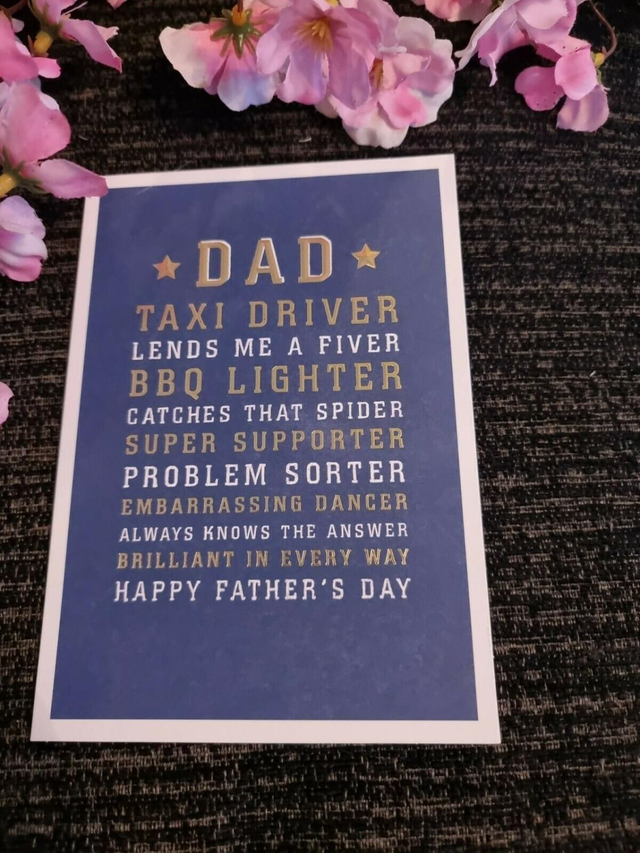 DAD Taxi Driver Father's Day Card