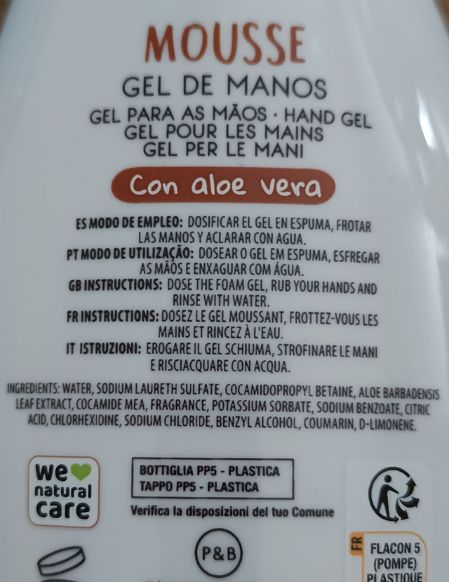 The Fruit Company " Gel mousse mains Noix de coco "