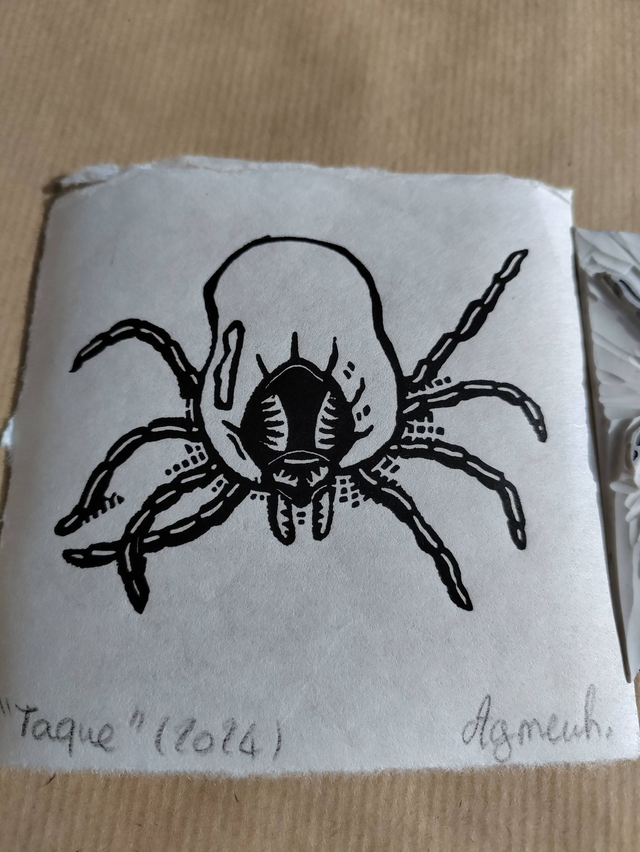 Monsieur Toque impression format carré 10X10cm