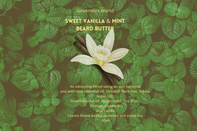 Sweet Vanilla &amp; Mint Beard Butter 