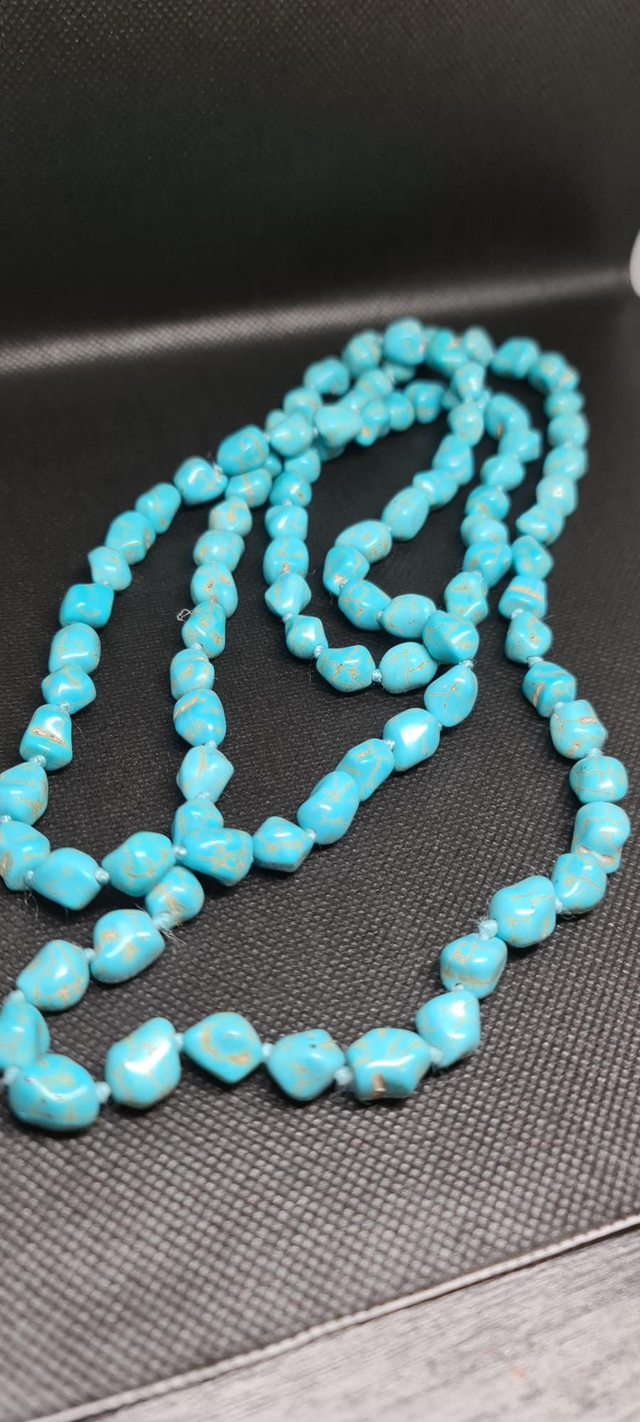 Collier turquoise bleue 