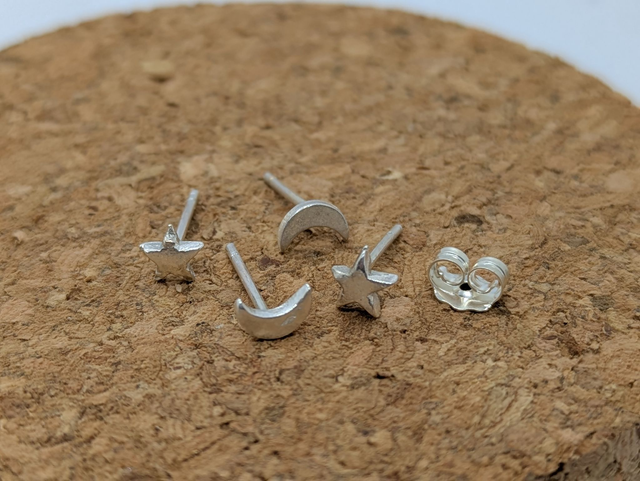 XSmall Star & Moon Earrings