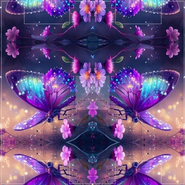 Panneau trousse carrée Papillon