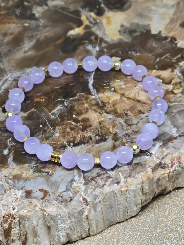 Bracelet Améthyste lavande 0,6 cm 