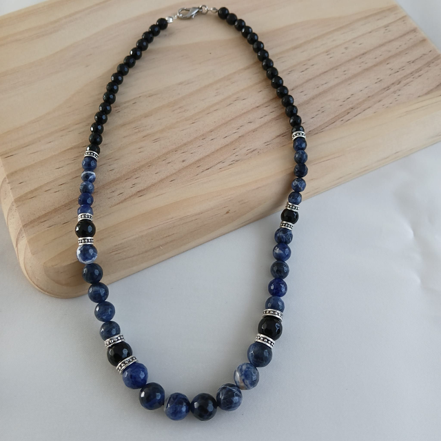 Heren ketting Sodaliet en Onyx (2.018)