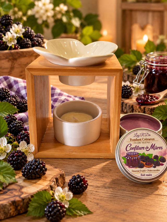 Fondant crémeux parfum "Confiture de mûres"