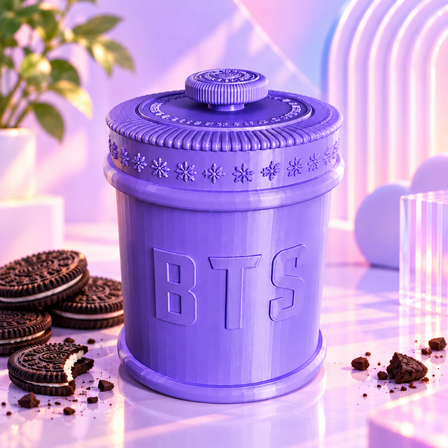 Bote de Galletas BTS x Oreo