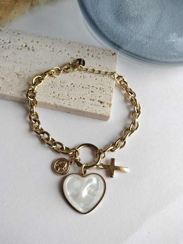 Bracelet breloques Coralia