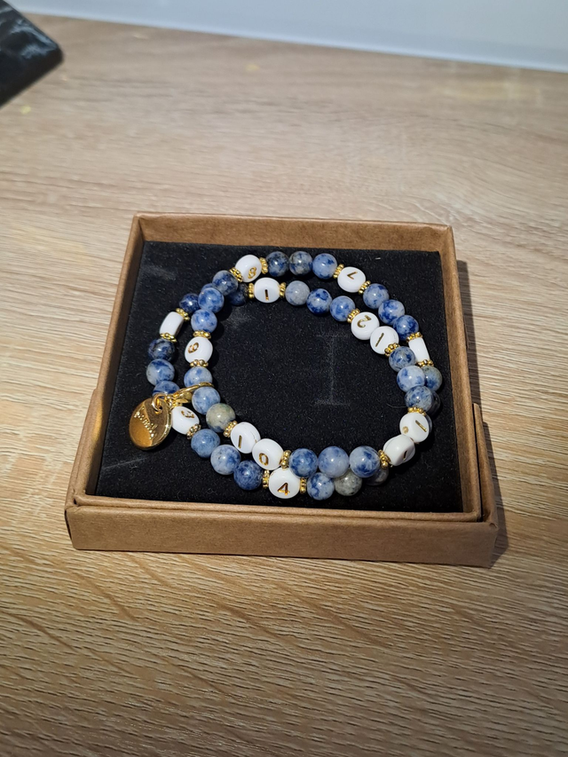 Bracelet d'allaitement perles quartz