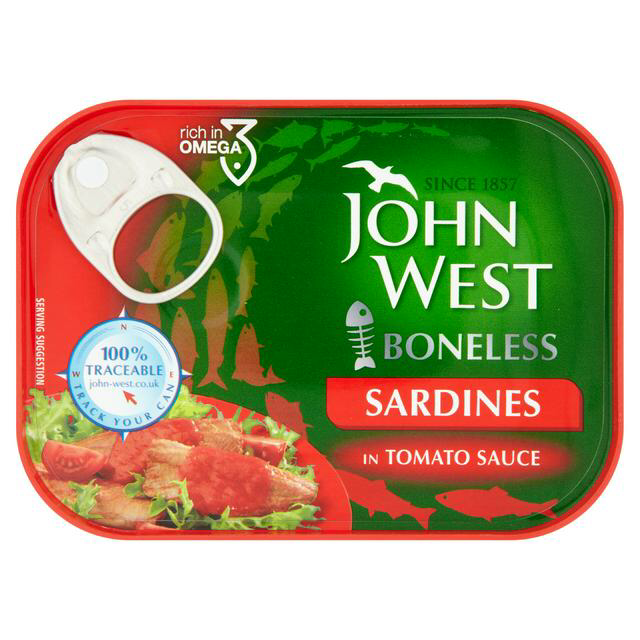 John West Sardines in Tomato Sauce, Boneless 95g