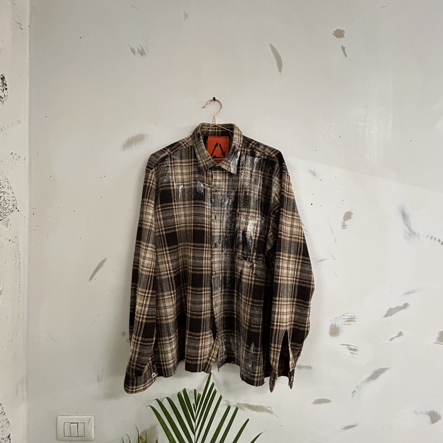 Reworked tartan shirt