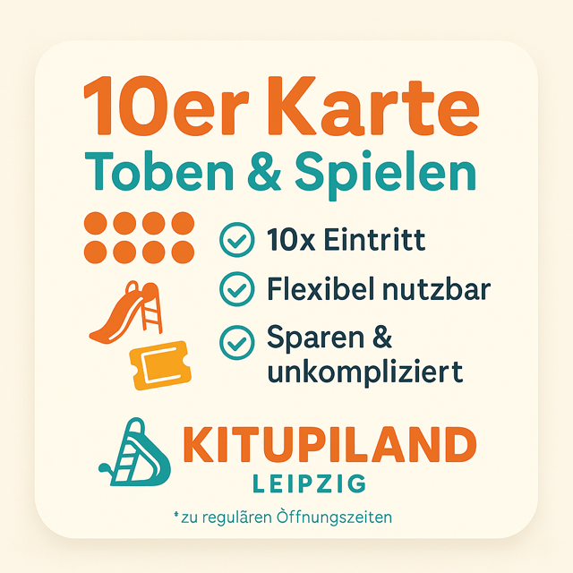 10er Karte Kind Toben & Spielen