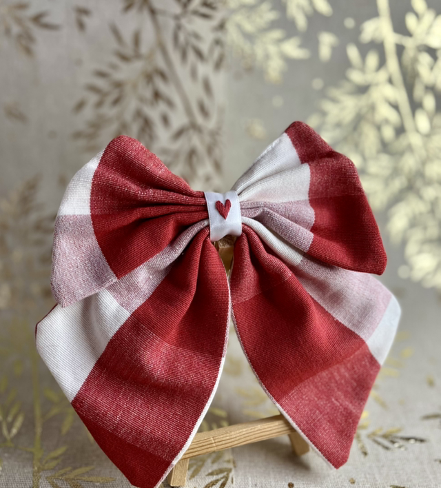 Noeud Ahora* quadrillé rouge