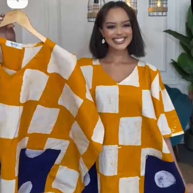 Short batik dress