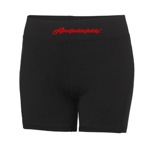 Absofuckinglutely Ladies training shorts