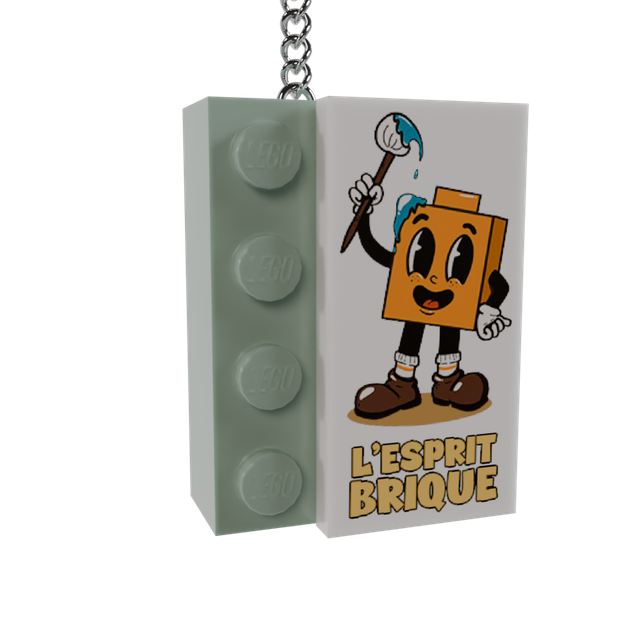 Porte clé &quot;L&#039;Esprit Brique&quot;
