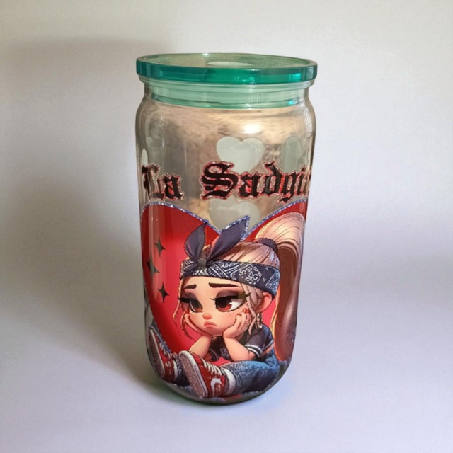 Verre à paille petite fille 